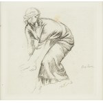 Eugeniusz Zak (1884 Mogilno - 1926 Paryż), Pochylona kobieta, Z La porte Lourde, Paris 1929 r.