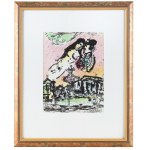 Marc Chagall (1887 Lozno bei Witebsk-1985 Saint-Paul de Vence), Der Himmel der Liebenden