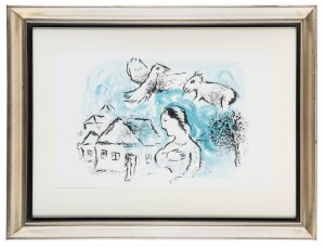 Marc Chagall (1887 Łoźno k. Witebska-1985 Saint-Paul de Vence), Bez tytułu, 1977 r.