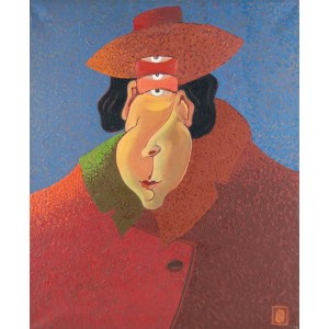 Henryk Plóciennik (1933 Lodz-2020), Self-portrait