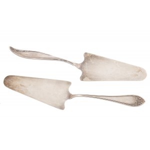 Two pastry spatulas, Warsaw, Fraget, first half of the 20th century.