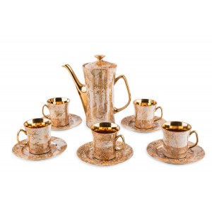 Set of 5 cups with jug, Wloclawek, l.70 XX century.