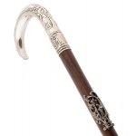 Rosewood walking stick, early 20th century.