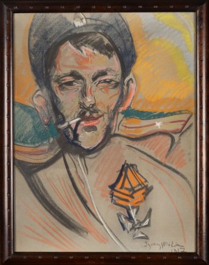 Stanisław Ignacy WITKIEWICZ (1885 - 1939), Portret mężczyzny, 1917