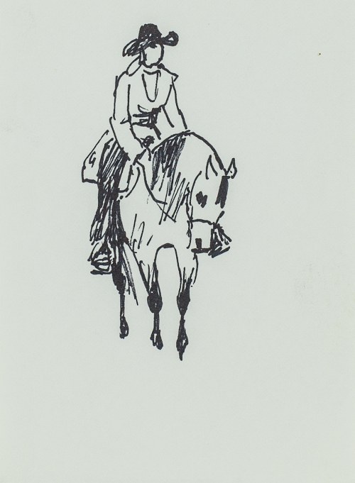 Ludwik MACIĄG (1920-2007), Kobieta na koniu