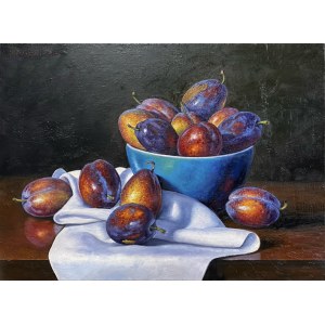 Wojciech Piekarski, Still life with plums