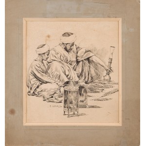 Edward Loevy (1857-1910), Palacze fajki wodnej, 1890