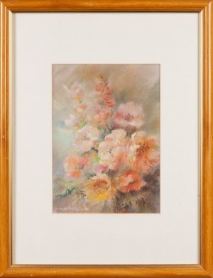 Urszula MARKIEWICZ (XX w.), Różowe kwiaty