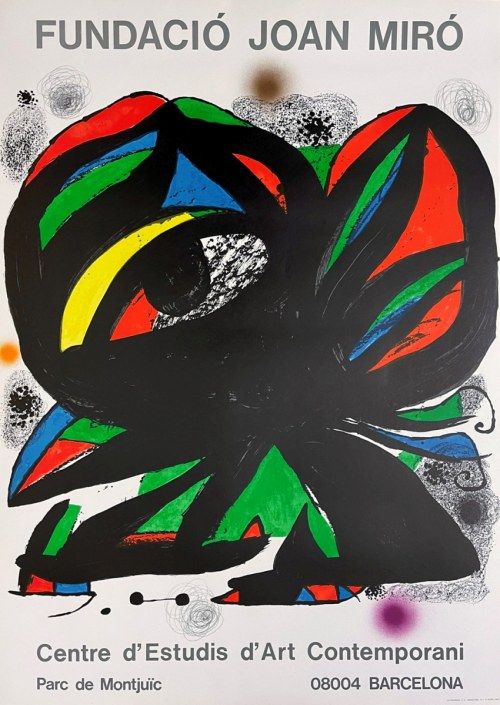 Joan MIRÓ (1893-1983), Plakat wystawy otwierającej Fundación Joan Miró, 1975