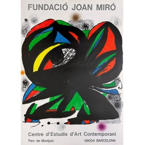 Joan MIRÓ (1893-1983), Poster of the opening exhibition of the Fundación Joan Miró, 1975