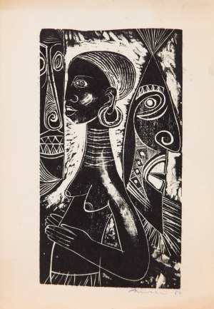 Artysta nieokreślony (XX w.), Afrykanka, 1956