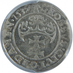 Zygmunt I Stary, Grosz 1539, Gdańsk, PCGS MS62