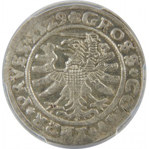 Zygmunt I Stary, Grosz 1529, Toruń, PCGS MS62