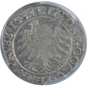 Zygmunt I Stary, Grosz 1531, Toruń, PCGS AU58