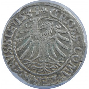 Zygmunt I Stary, Grosz 1534, Toruń, PCGS MS62