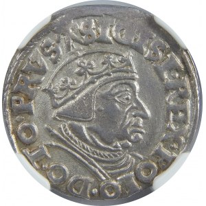 Zygmunt I Stary, Trojak 1538, Gdańsk, NGC MS63