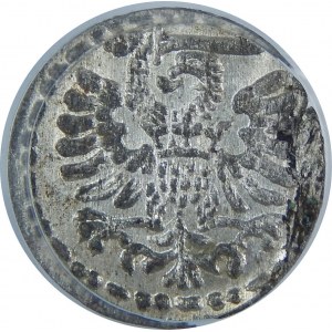 Zygmunt III Waza, Denar 1595, Gdańsk, PCGS MS63