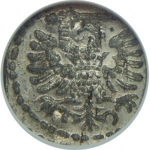 Zygmunt III Waza, Denar 1596-duża data, Gdańsk, NGC MS63