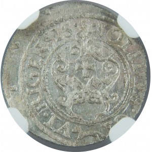 Zygmunt III Waza, Szeląg 1621, Ryga, NGC MS63