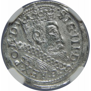Zygmunt III Waza, Trojak 1600, Bydgoszcz, NGC MS62