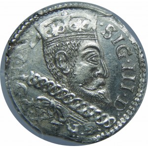 Zygmunt III Waza, Trojak 1600, Bydgoszcz, PCGS MS62