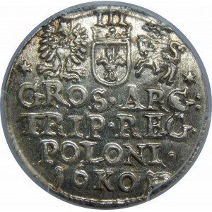 Zygmunt III Waza, Trojak 1601, Kraków, PCGS MS64