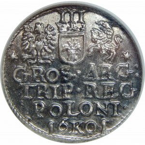 Zygmunt III Waza, Trojak 1601, Kraków, NGC MS64