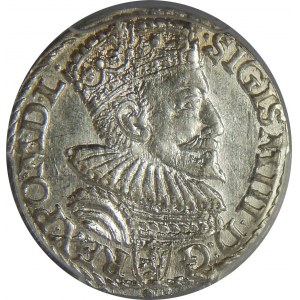 Zygmunt III Waza, Trojak 1594, Malbork, PCGS MS63