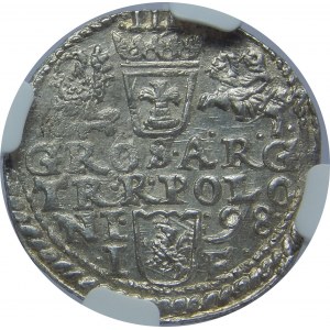 Zygmunt III Waza, Trojak 1598, Olkusz, NGC MS63