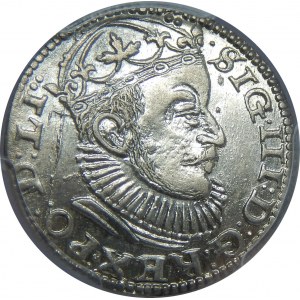Zygmunt III Waza, Trojak 1589, Ryga, PCGS MS62