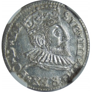 Zygmunt III Waza, Trojak 1592, Ryga, NGC MS63