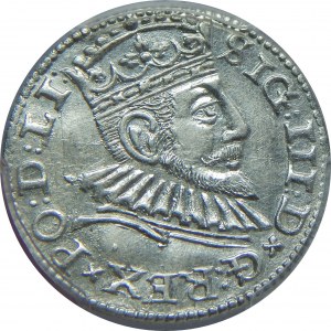 Zygmunt III Waza, Trojak 1592, Ryga, PCGS MS62