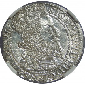 Zygmunt III Waza, Szóstak 1599, Malbork, Duża Głowa, NGC MS64
