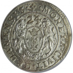 Zygmunt III Waza, Ort 1624/3, Gdańsk, PCGS MS62