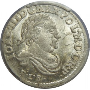 Jan III Sobieski, Szóstak 1683 , Bydgoszcz, PCGS MS64