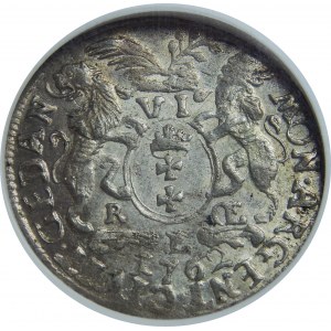 August III Sas, Szóstak 1762, Gdańsk, NGC MS62