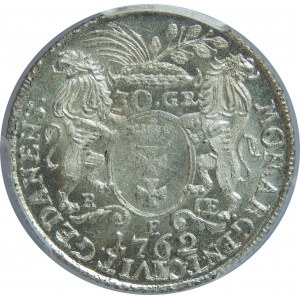 August III Sas, 30 groszy 1762, Lipsk, PCGS MS63