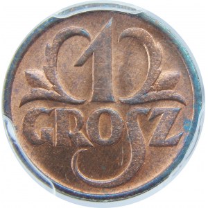 1 grosz 1933 PCGS MS66 RB