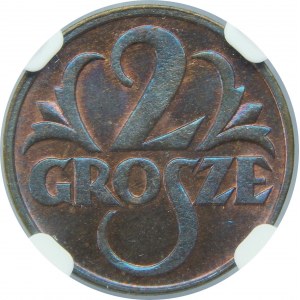 2 Grosze 1931 NGC MS65 RB