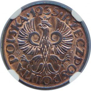 2 Grosze 1935 NGC MS66 RB