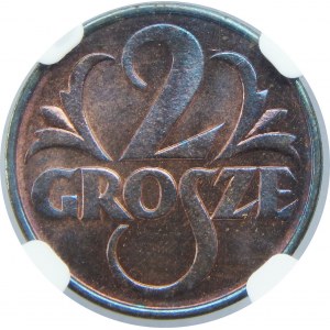 2 Grosze 1935 NGC MS66 RB