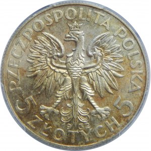 5 złotych Głowa Kobiety ZZM 1932 PCGS MS62