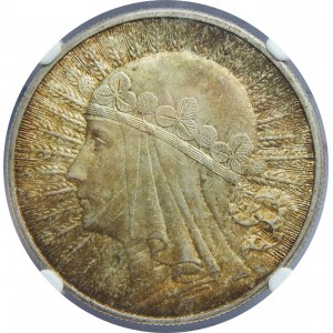 10 złotych Głowa Kobiety BZM NGC MS63