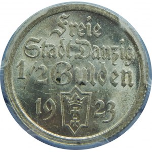 WMG 1/2 Guldena 1923 PCGS MS63