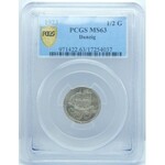 WMG 1/2 Guldena 1923 PCGS MS63