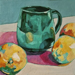 Eliza Ostojska (b. 1978), Still life with lemons, 2020