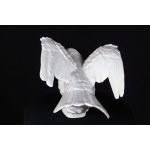 Sylwia WALANIA-TELEGA (b. 1995), White pigeon with wings spread, 2022