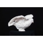 Sylwia WALANIA-TELEGA (b. 1995), White pigeon with wings spread, 2022