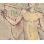 Wlastimil HOFMAN (1881-1970), Male Nude in a Landscape.