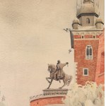 Marian SZCZERBIŃSKI (1899-1981), Wawel - Wladyslaw IV. Bastion mit Tadeusz Kosciuszko-Denkmal (1931)